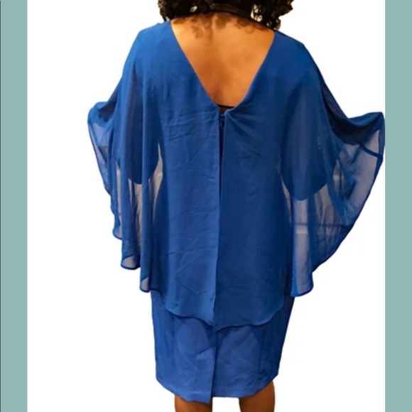 NWT Blue Formal Dress with Keyhole back - Picture 3 of 13